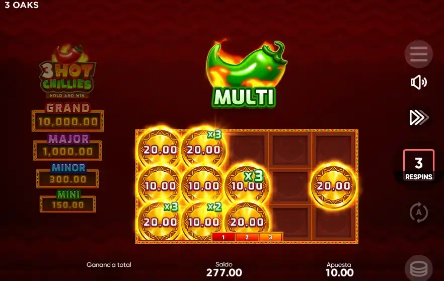 Where to play 3 Hot Chillies online in the UK
